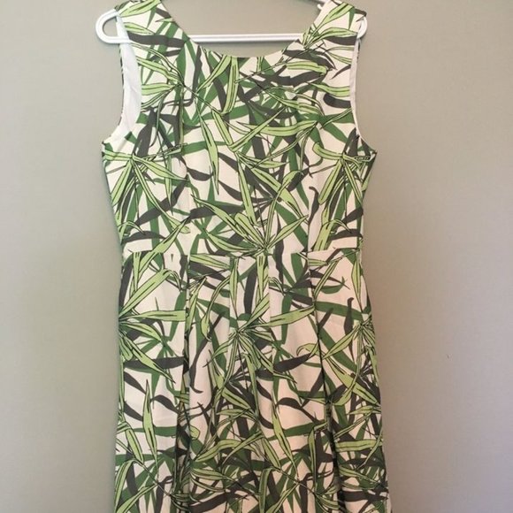 NWT Pink Martini Green Leaf Mini Dress - Picture 7 of 8